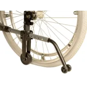Scaun cu rotile KING din aluminiu, șezut 46 cm, roți pneumatice – negru