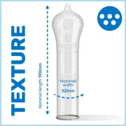 Pasante Ribs & Dots Intensity – Prezervative Texturate cu Nervuri și Puncte (12 buc)