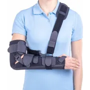 Orteză fixă cot–încheietură–mână pentru imobilizare și recuperare – dispozitiv medical