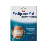 Pansament Steril cu Compresă Absorbantă 3M Medipore™ + Pad, 10x10 cm, 5 bucăți/cutie