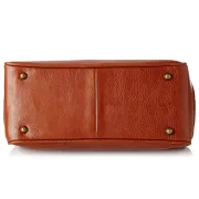 Geantă Medicală de Consultații Clasică – Cu Bază Rigidă și Încuietoare Brunată, 35 x 13 x 24 cm (Made in Italy)