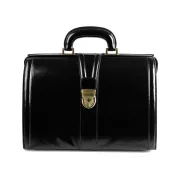 Geantă Medicală de Consultații Clasică – Cu Bază Rigidă și Dublă Compartimentare Interioară, 34 x 18 x 22 cm (Made in Italy)