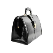 Geantă Medicală de Consultații Clasică – Cu Bază Rigidă și Dublă Compartimentare Interioară, 34 x 18 x 22 cm (Made in Italy)