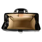 Geantă Medicală de Consultații Clasică – Cu Bază Rigidă și Dublă Compartimentare Interioară, 34 x 18 x 22 cm (Made in Italy)