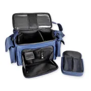 Geantă Medicală Utilitară de Prim Ajutor "Borsa Utility" – Albastră (Goală), Material Impermeabil Poliester 600D, Compartimentare Modulară