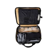 Geantă Medicală Profesională Multi-Funcțională – Goală, Material Nylon 70D/Poliester 600D, 3 Borsete Transparente și Suport Amfofile (23 Elastice)