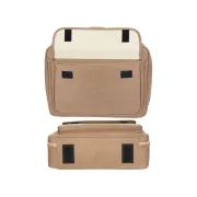 Geantă Medicală Profesională pentru Asistenți "Multiuse Bag" – Maro/Bej (Goală), Compartimentare Modulară, 38 x 10 x h 30 cm