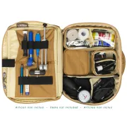 Geantă Medicală Profesională pentru Asistenți "Multiuse Bag" – Maro/Bej (Goală), Compartimentare Modulară, 38 x 10 x h 30 cm