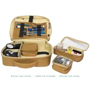 Geantă Medicală Profesională pentru Asistenți "Multiuse Bag" – Maro/Bej (Goală), Compartimentare Modulară, 38 x 10 x h 30 cm