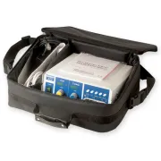 Geantă Medicală de Protecție "Diatermo Bag" – Neagră (Goală), Poliester 600D, pentru Electrocuragie, Spirometre, Audiometre și EKG, 30 x 40 x h 14 cm
