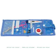 Organizator Medical de Buzunar "Pocket Organizer" – Albastru Deschis, Suport Compact pentru Instrumente și Accesorii, 15 x 12 x h 2 cm