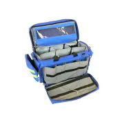 Geantă Medicală de Urgență "Smart Bag" – Albastră, Model Mediu (Goală), Poliester 600D acoperit cu PVC, 55 x 35 x h 32 cm
