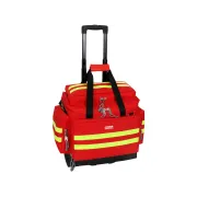 Geantă Troller Medicală de Urgență "Emergency Smart Trolley Bag" – Benzi Reflectorizante Duble, Poliester Impermeabil, Bază din Cauciuc, 56 x 32.5 x 49 cm