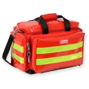Geantă Medicală de Urgență "Smart Bag" din PVC – Roșie, Model Mic (Goală), Prelată PVC Rezistentă la Îngheț, 45 x 28 x h 28 cm