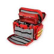 Geantă Medicală de Urgență "Smart Bag" din PVC – Roșie, Model Mediu (Goală), Prelată PVC Rezistentă la Îngheț, 55 x 35 x h 38 cm