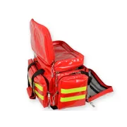 Geantă Medicală de Urgență "Smart Bag" din PVC – Roșie, Model Mediu (Goală), Prelată PVC Rezistentă la Îngheț, 55 x 35 x h 38 cm