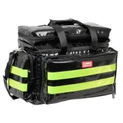 Geantă Medicală de Urgență "Smart Bag" din PVC – Neagră, Model Mediu (Goală), Prelată PVC Rezistentă la Îngheț, 55 x 35 x h 38 cm