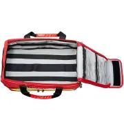 Geantă Medicală de Urgență "Life-2 Emergency Bag" – Poliester 600D Impermeabil, Compartimentare Dublă, Bază Anti-Șoc și 5 Borsete Colorate Incluse, 49 x 28 x h 33 cm