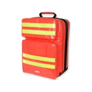Rucsac Medical de Urgență "Silos-2 Rucksack" din PVC – Roșu (Gol), Prelată PVC Impermeabilă, Compartimentare Modulară, 38 x 24 x h 50 cm