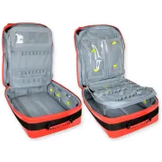 Rucsac Medical de Urgență "Silos-2 Rucksack" din PVC – Roșu (Gol), Prelată PVC Impermeabilă, Compartimentare Modulară, 38 x 24 x h 50 cm