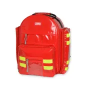Rucsac Medical de Urgență "Logic-2 Rucksack" din PVC – Mare (Gol), Prelată PVC Impermeabilă, cu 6 Borsete Colorate Incluse și Diviziune Centrală, 40 x 25 x h 47 cm