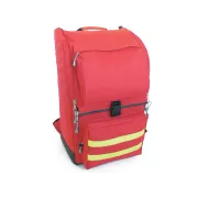 Rucsac Medical de Urgență "Ambulance Rucksack" – Extra Large (Gol), Poliester Impermeabil, cu 8 Borsete Colorate Incluse și Fermoare de 10 mm, 40 x 30 x h 57 cm