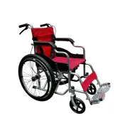 Scaun rulant pliabil pentru adulți, cadru din oțel, roți pneumatice 56 cm, șezut 46 cm, latime totală roti 61 cm, pentru persoane cu înălțime de pana la 1.65 m