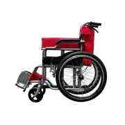 Scaun rulant pliabil pentru adulți, cadru din oțel, roți pneumatice 56 cm, șezut 46 cm, latime totală roti 61 cm, pentru persoane cu înălțime de pana la 1.65 m