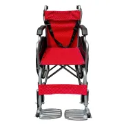 Scaun rulant pliabil pentru adulți, cadru din oțel, roți pneumatice 56 cm, șezut 46 cm, latime totală roti 61 cm, pentru persoane cu înălțime de pana la 1.65 m