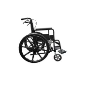 Scaun cu rotile manual – Cadru din oțel, pliabil, greutate redusă
