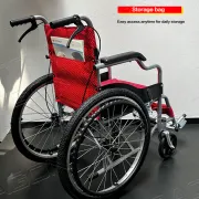 Scaun rulant pliabil pentru adulți, cadru din oțel, roți pneumatice 56 cm, șezut 46 cm, latime totală roti 61 cm, pentru persoane cu înălțime de pana la 1.65 m