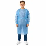 Halat Medical Vizitatori PP, 20g, Albastru, S (Pediatric), 10 buc - Serix