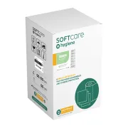 Rolă hârtie impermeabilă pentru masa de consultație Soft Care Premium Standard, 2 straturi (Hârtie + HDPE), 58 cm × 50 m, albă