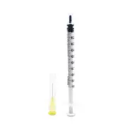 Seringa insulina 1 ml, luer slip, 3P, ac detasabil G30, set 100 buc