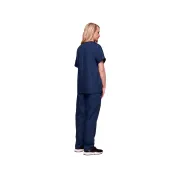 Bluză medicală Cherokee Originals cu decolteu în V pentru femei, mărimea XS, bleumarin