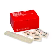 Husă de protecție pentru sondă ecograf și doppler din latex, transparentă, 17 cm × Ø 3,3 cm (cutie 50 buc)