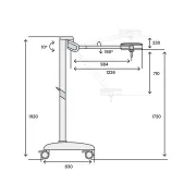 Lampă scialitică LED Pentaled 30E pe stativ mobil, 160.000 Lux (1 buc)