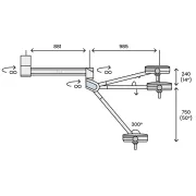 Lampă scialitică LED Pentaled 30E de tavan, 160.000 Lux (1 buc)