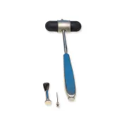 Ciocan neurologic Dejerine Classic argintiu cu ac și perie, mâner inox 22 cm (1 buc)