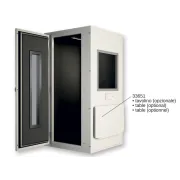 Cabină audiometrică insonorizată PRO 28 PREMIUM 96 × 96 × 197 cm cu ventilație și ușă cu geam (1 buc)