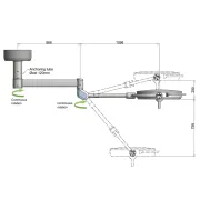 Lampă scialitică LED de tavan PENTALED 63N, 160.000 lux, reglare manuală (1 buc)