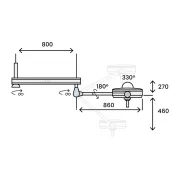 Lampă scialitică Pentaled 30E Light pentru chirurgie minoră, montare pe tavan, 160.000 Lux (1 buc)