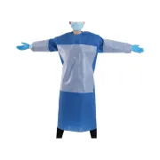 Halat medical chirurgical SMS ranforsat, de unică folosință, 40 g/m², 125 × 145 cm, cu câmp de învelire și 2 prosoape — Golden Protect