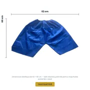 Pantaloni colonoscopie de unica folosinta, 40 GSM, culoare albastru , ambalat la set de 10 buc