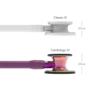 Stetoscop 3M Littmann Cardiology IV, violet cu finisaj curcubeu (1 buc)