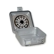 Container sterilizare cu filtru, model mic, înălțime 100 mm, gri (1 buc)