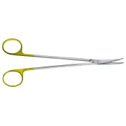 Foarfece Metzenbaum TC Durotip subțiri Aesculap, curbe, vârfuri tocite, 18 cm (1 buc)