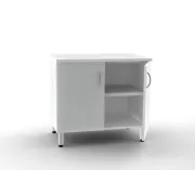 Dulap dublu de bază cu 2 uși și 2 rafturi, alb (1 buc)