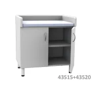Dulap dublu de bază cu 2 uși și 2 rafturi, alb (1 buc)
