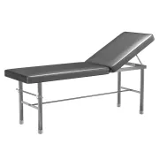 Canapea de examinare din oțel inoxidabil cu spătar reglabil, 190 × 60 × 68 cm (1 buc)